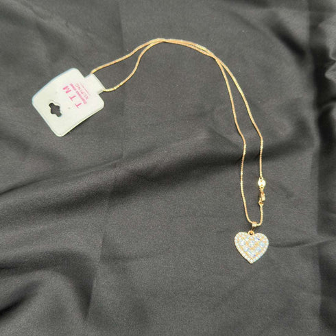 Charm Heart Pendant Necklace - D128N - 3